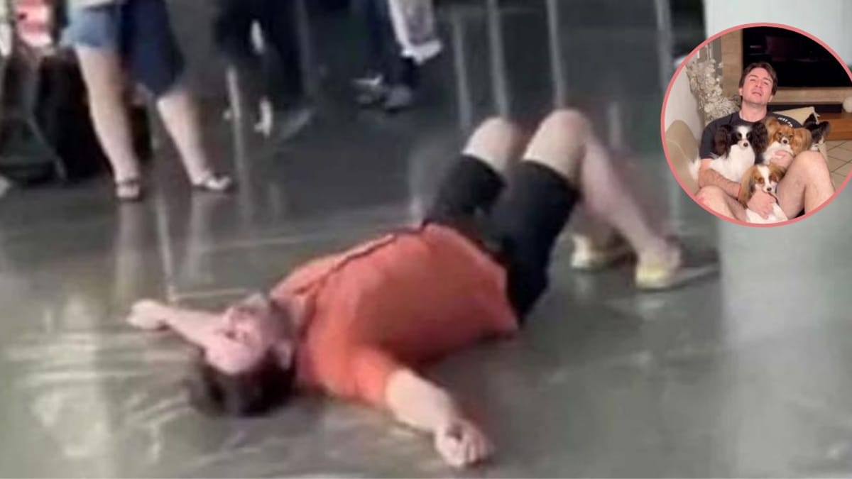 Video. Quest'uomo perde i suoi cani in aeroporto: la sua reazione è disperata