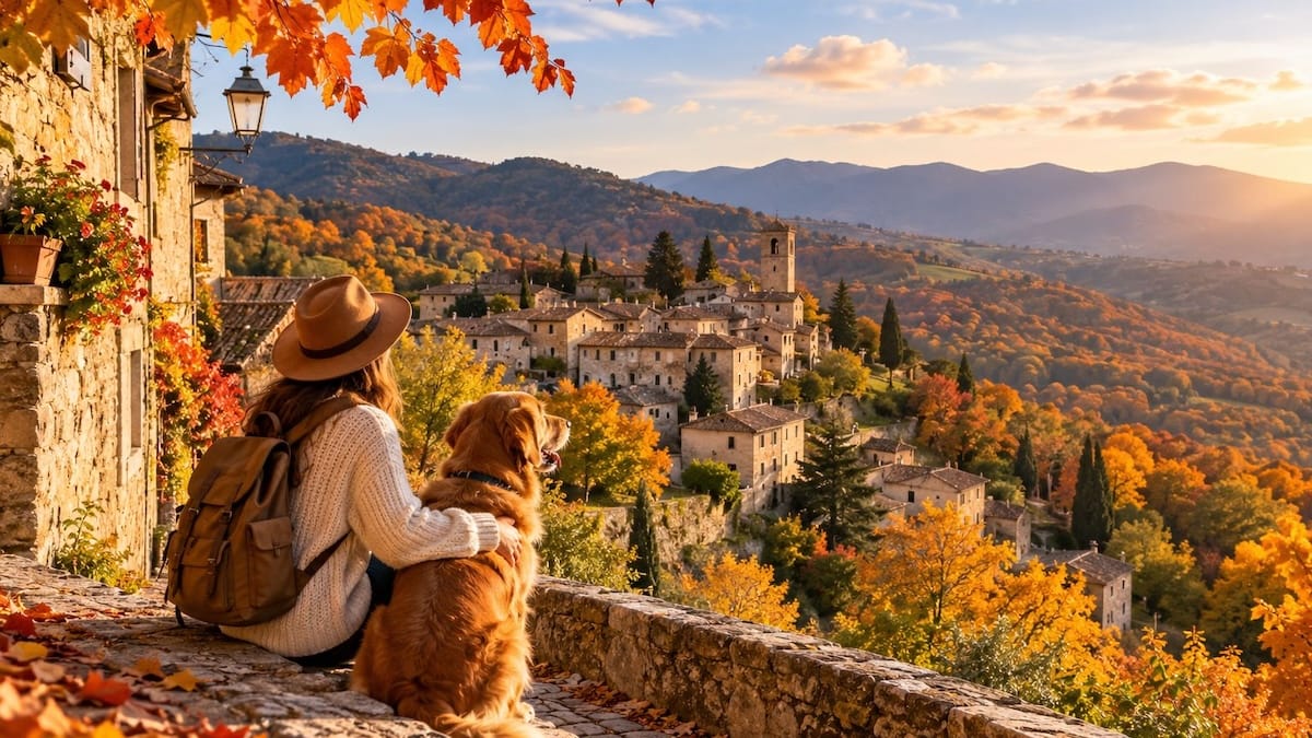 Voglia di partire in weekend d’autunno con Fido? 7 borghi italiani da sogno tra castagne, foliage e passeggiate