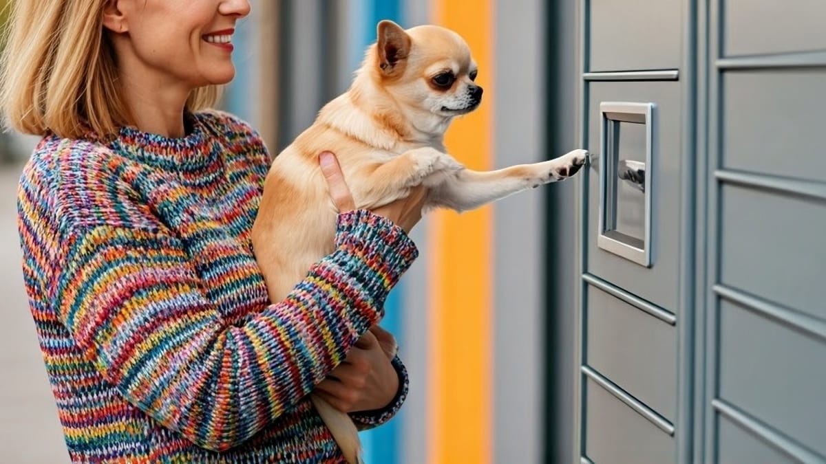 Padrona rinchiude il cane in un armadietto con il caldo e poi visita un castello