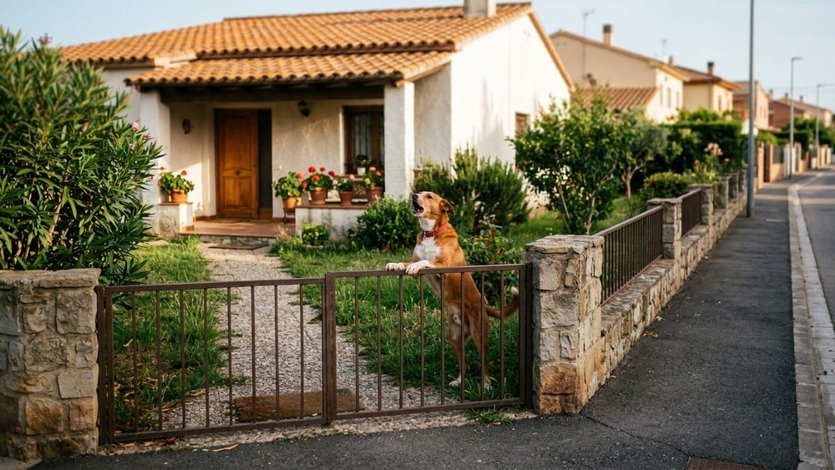 Esasperato dall'abbaiare del cane del vicino, adotta un gallo che canta giorno e notte