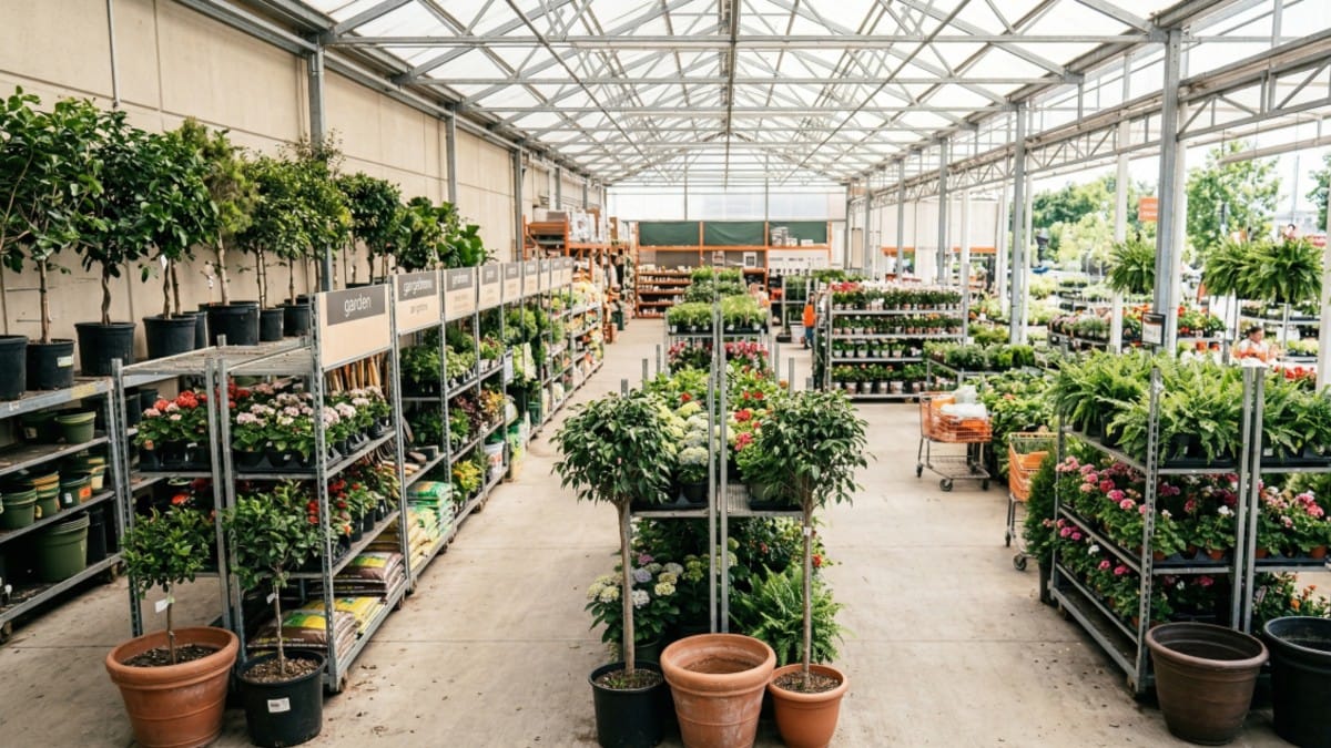 Reparto di un negozio di bricolage: i dipendenti trattengono il fiato per quello che si nasconde tra i fiori