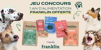 Concours : Remportez 1 an d'alimentation Franklin pour votre animal