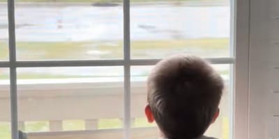 This little boy looks for rainbows for a reason that's breaking his mum's heart