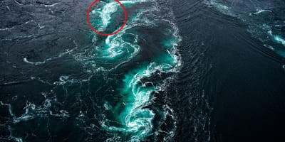 pescadores divisan una silueta exhausta en pleno océano