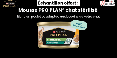 PRO PLAN® Sterilised Mousse au Poulet : le bon équilibre pour votre chat stérilisé