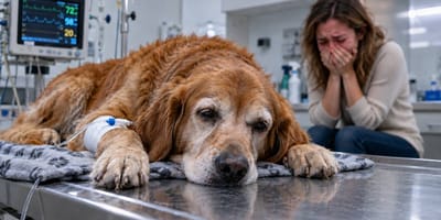 Kranker Hund in der Tierklinik