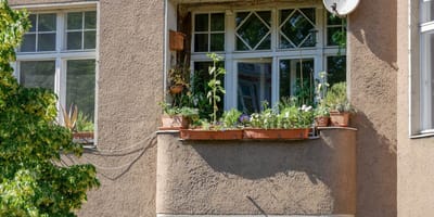 Balkon einer Mietswohnung