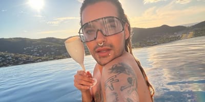 Bill Kaulitz im Urlaub