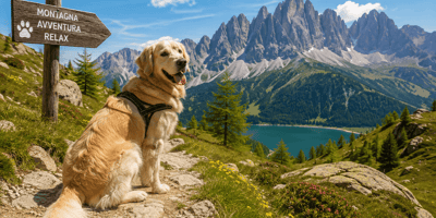 cane in montagna