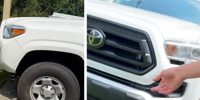 Captures de la vidéo du couple et de leur voiture