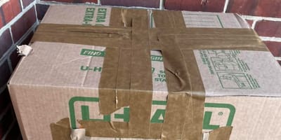 Abandoned cardboard box