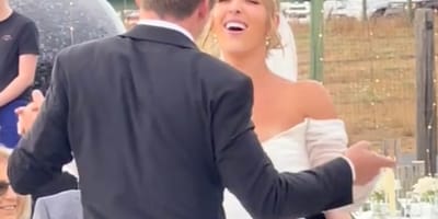 Newlyweds' dance
