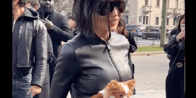 Demi Moore fashion week