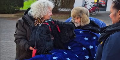 Der schwerkranke Paul mit seinem Hund