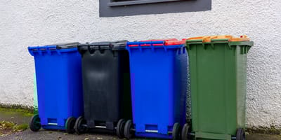 Des poubelles dans la rue