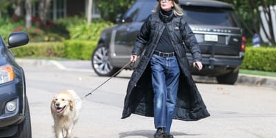 Diane Keaton mit Hund Reggie