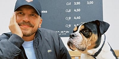 Edin Hasanovic und Hund Kuno