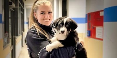 Fundhund Kalle und seine "Pflegemama"