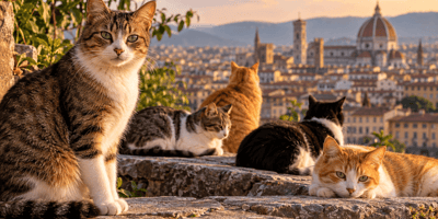 gatti in colonia