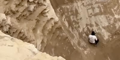 Guida in un canyon