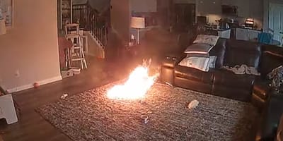 Hond veroorzaakt brand door op batterij te kauwen