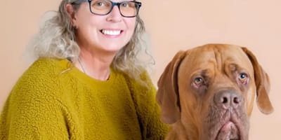 HUnd Ozzy und sein Frauchen