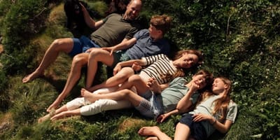 Kate Middleton und Prinz William mit ihren Kindern