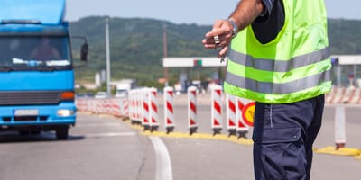 Kontrolle auf der Autobahn