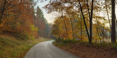 Landstraße in Bayern