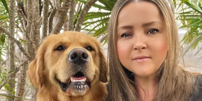 Len en de Golden Retriever Luka die haar leven redde