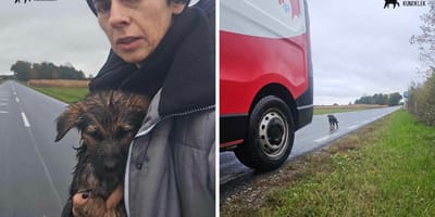 Mała minutka i wolontariuszka fundacji