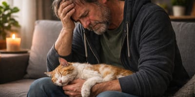 Mann trauert um Katze