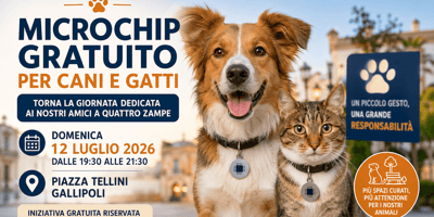 Microchip gratuito a Gallipoli!