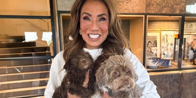 Patty Brard en haar nieuwe pup
