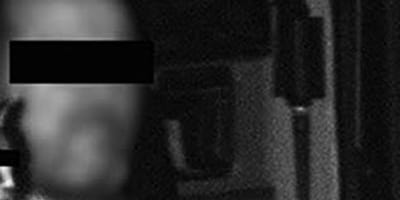 Speed camera photo of a lorry driver