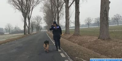 policjantka uratowała psa