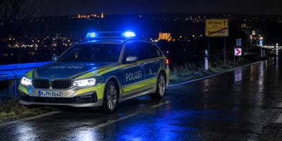Polizeiwagen mit Blaulicht