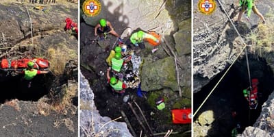 Rettungsaktion am Ätna