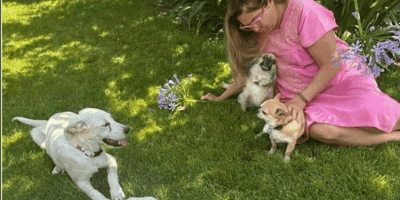 Romina Power e i cani