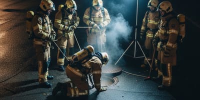 Sauvetage d'un chat à Wiepenkathen