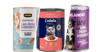 Terugroepactie voor honden-en kattenvoer vanwege plastic stukjes