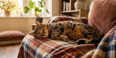 un gato durmiendo
