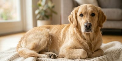 A dog with a healthy coat