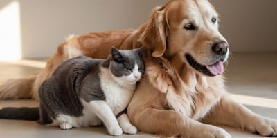 Un chien et chat