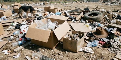 Une décharge en pleine nature