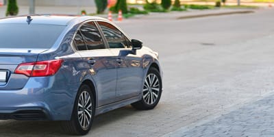 A car on the street