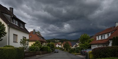 Wohngegend in einer Kleinstadt