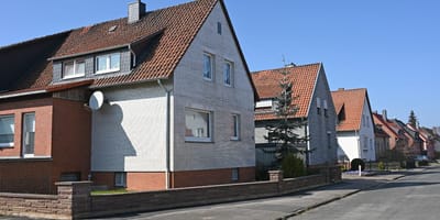 Wohngegend mit Siedlerhäusern