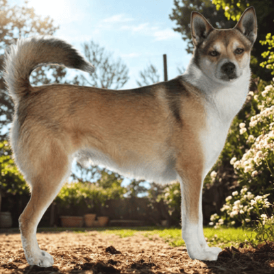 Illustration Norwegian Lundehund
