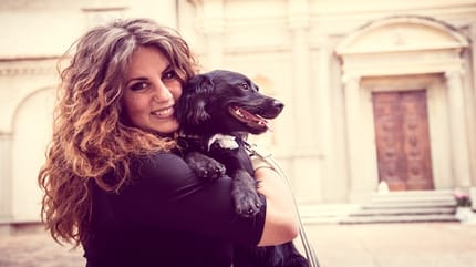Elisa Guidarelli con il suo cane